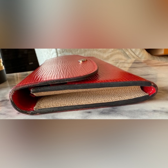 Louis Vuitton Epi Portefeuille Sarah Coquelicot M60723 Wallet Long Women's Red - Picture 6 of 6
